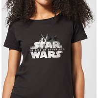 Star Wars The Rise Of Skywalker Rey + Kylo Battle Women's T-Shirt - Black - M von Star Wars