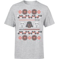 Star Wars Weihnachten Empire T-Shirt - Grau - L von Star Wars