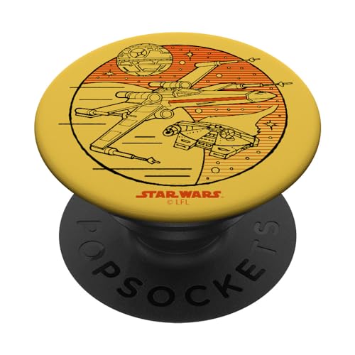 Star Wars X-Wing Falcon Vintage Space Craft PopSockets mit austauschbarem PopGrip von Star Wars