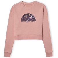Star Wars X-Wing Italian Women's Cropped Sweatshirt - Dusty Pink - L von Original Hero