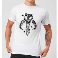 The Mandalorian Blaster Skull Men's T-Shirt - White - M von Star Wars