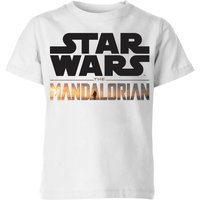 The Mandalorian Mandalorian Title Kids' T-Shirt - White - 5-6 Jahre von Star Wars