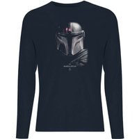 The Mandalorian Poster Men's Long Sleeve T-Shirt - Navy - L von Star Wars