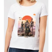 The Mandalorian Warriors Women's T-Shirt - White - XXL von Star Wars