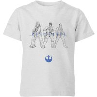The Rise of Skywalker - Resistance Kinder T-Shirt - Grau - Unisex - 9-10 Jahre von Star Wars