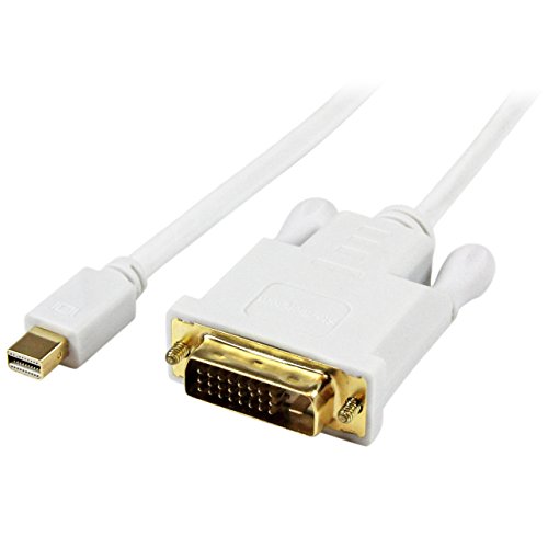 1,8 m mini-DisplayPort-auf-DVI-Kabel Aktiv-Adapter-Konverter-Kabel – mDP-auf-DVI-Kabel Computer-Monitor-Kabel 1920 x 1200 – Mini-Display-auf-DVI-Kabel - mini-DP-auf-DVI-Kabel - Weiß (MDP2DVIMM6WS) von StarTech.com