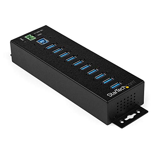 10-P Industrial USB 3.0 HUB W/EXT Power ADPTR ESD 350W Surge P von StarTech.com