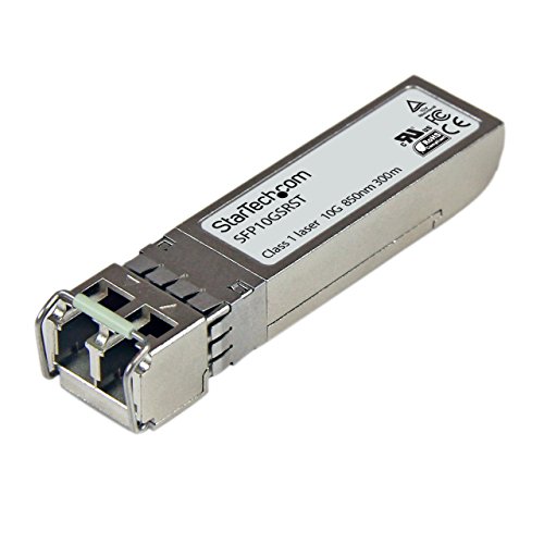 StarTech.com JD092A-ST Transceiver Modul (SFP+ Module, 10GBase-SR HP kompatibel, Glasfaser, 850nm, LC Multimode mit DDM) von StarTech.com