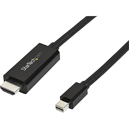Mini-DisplayPort-auf-HDMI-Kabel – Mini-DisplayPort-auf-HDMI-Adapterkabel mit integriertem Computer-Monitor-Kabel – Schwarz – 3 m – Ultra HD 4k HMDI-Kabel 30 Hz - mDP-auf-HDMI-Kabel - (MDP2HDMM3MB) von StarTech.com