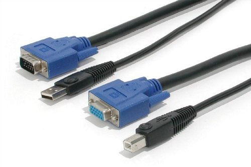 Neomounts Newstar KVM Switch Cable USB Kabel für Tastatur, Video und Maus schwarz 3m von StarTech.com