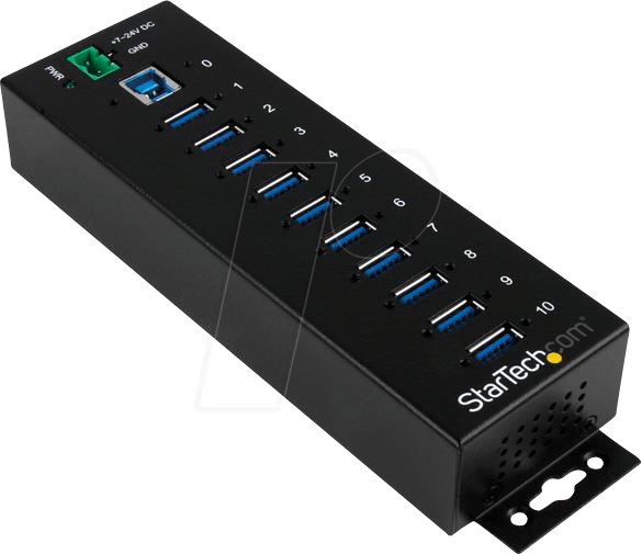 ST 1030USBM - USB 3.0 10 Port Metall-Hub, industriell mit ESD-Schutz ST 1030USBM - USB 3.0 10 Port Metall-Hub, industriell mit ESD-Schutz von StarTech.com