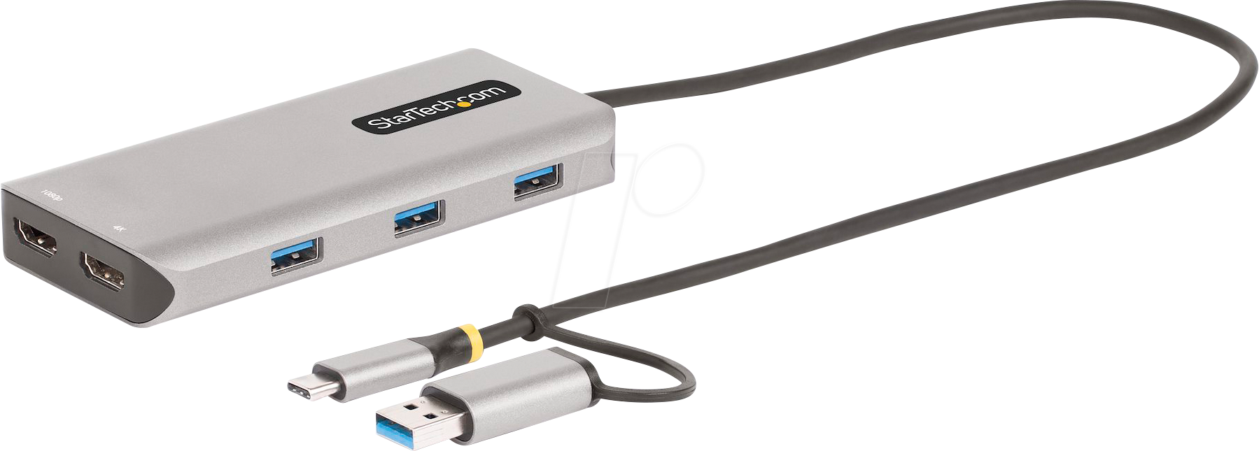 ST 167B-USBC - Adapter USB, USB A/C > 2x HDMI, 3x A-Buchse ST 167B-USBC - Adapter USB, USB A/C > 2x HDMI, 3x A-Buchse von StarTech.com