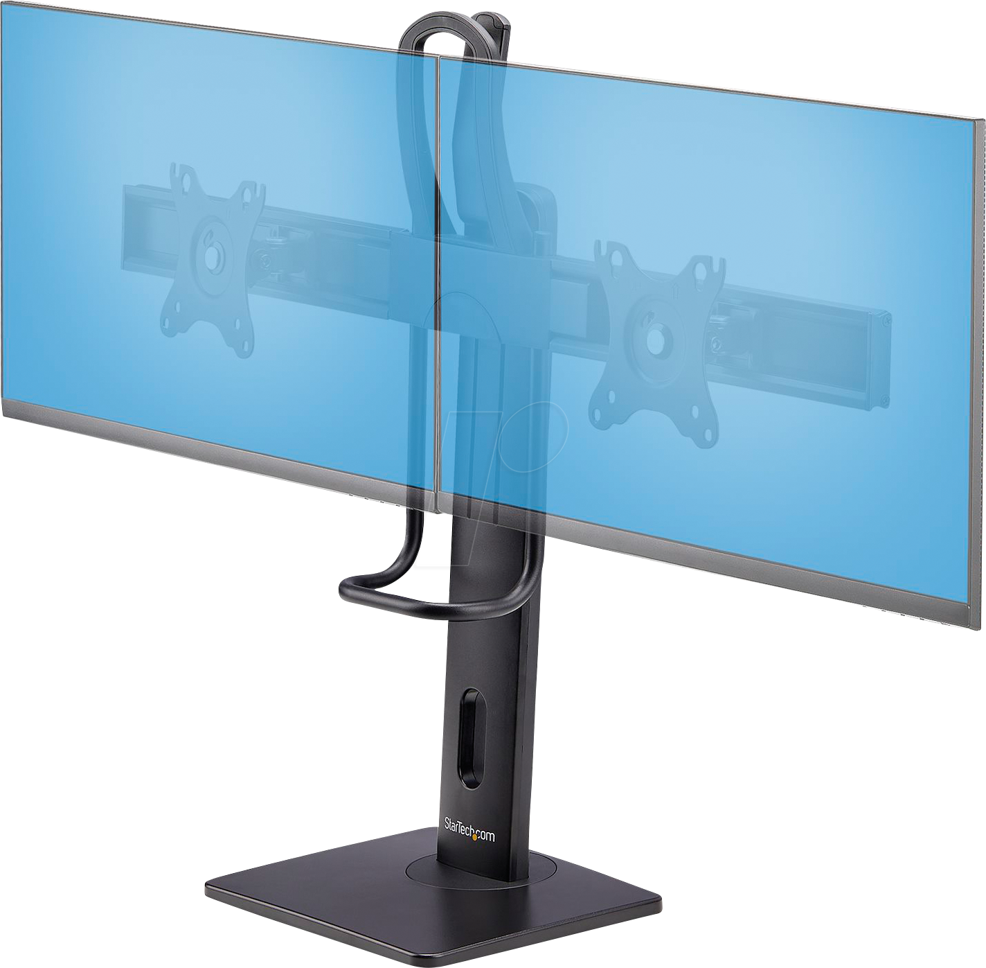 ST 2MC1S-MONITOR - Zweifach-Monitorhalter-Standfuß bis 27'' neigbar, schwenkbar ST 2MC1S-MONITOR - Zweifach-Monitorhalter-Standfuß bis 27'' neigbar, schwenkbar von StarTech.com