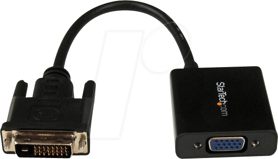 ST DVI2VGAE - Aktiver Adapter DVI-D Stecker > VGA Buchse, USB micro-B ST DVI2VGAE - Aktiver Adapter DVI-D Stecker > VGA Buchse, USB micro-B von StarTech.com