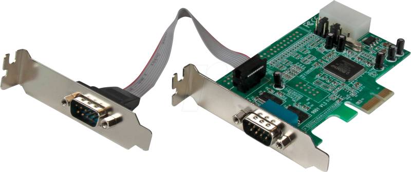 ST PEX2S553LP - 2 Port RS 232, seriell, PCIe Karte mit 16550 UART von StarTech.com