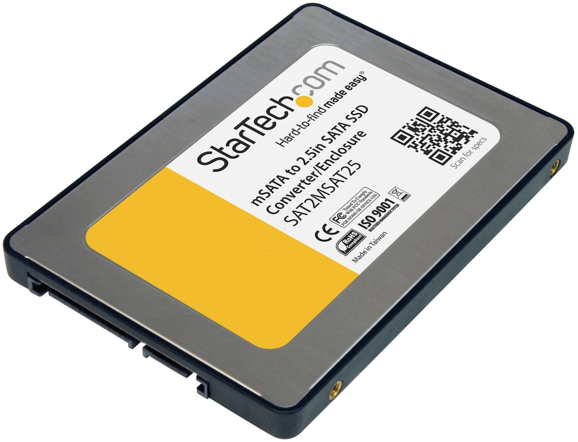 ST SAT2MSAT25 - Konverter, Gehäuse, 2.5'' SATA > mSATA ST SAT2MSAT25 - Konverter, Gehäuse, 2.5'' SATA > mSATA von StarTech.com