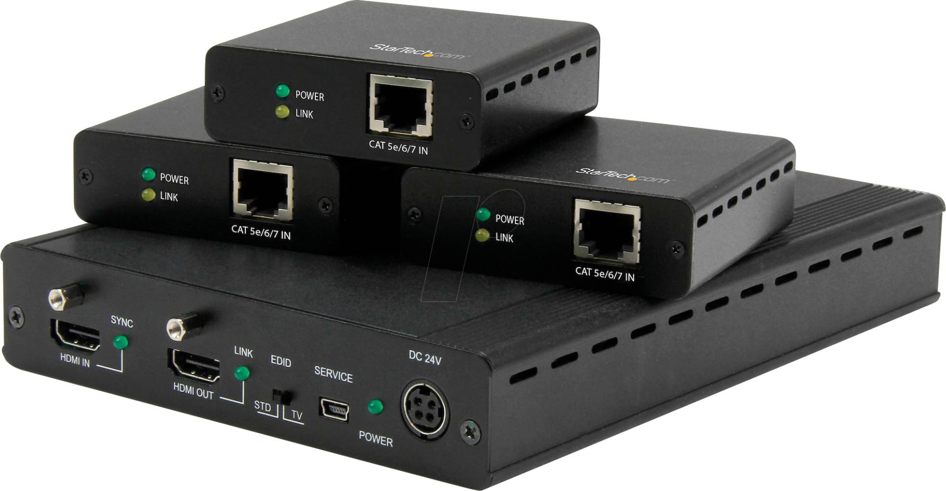 ST ST124HDBT - HDMI Extender over CAT 5/6/7,HDBaseT,3 Splitter, 4K, 35 m von StarTech.com