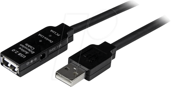 ST USB2AAEXT15 - Verlängerungskabel aktiv USB-A 2.0, Stecker > Buchse, 15 m von StarTech.com