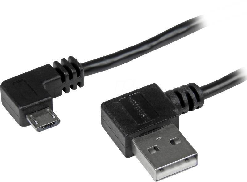 ST USB2AUB2RA2M - USB 2.0 Kabel USB-A auf USB Micro-B, gewinkelt, 2 m von StarTech.com