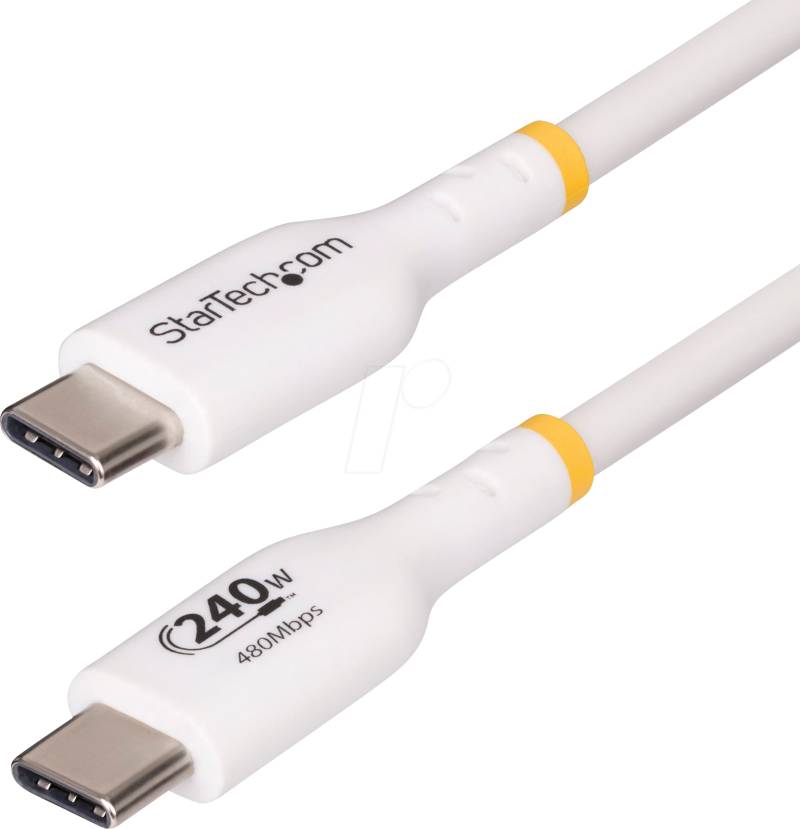 ST USB2EPR2MW - Sync- & Ladekabel, USB-C > USB C, 2 m, weiß von StarTech.com