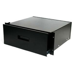 STARTECH.COM 4UDRAWER - 4U Storage Drawer - 4HE Rackschublade aus Stahlblech in Schwarz - Schublade für 48.26 cm (19") Rack oder Serverschrank von StarTech.com