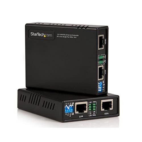 StarTech 10/100 VDSL2-Ethernet-Extender-Set (über einpaarige Kabel) Reichweite: 1 km von StarTech.com