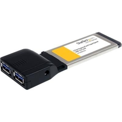 StarTech Expresscard Superspeed USB-3.0-Kartenadapter (2 Ports, USB 3.0, UASP-Unterstützung) Class Controllerkarten/USB-Controller PC-Karten von StarTech.com
