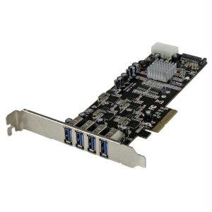 StarTech hinzufügen Vier USB 3.0 Ports mit Zwei unabhängige Kanäle, LP/SATA Power, und CHARGIN von StarTech.com