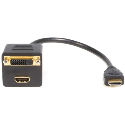 StarTech. com 1 Fuß HDMI Splitter Kabel für HDMI zu HDMI und DVI-D – M/F von StarTech.com