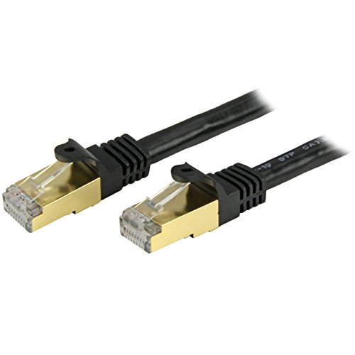StarTech. com C6ASPAT25BK CAT6a-Ethernet-Kabel, 10 Gigabit, geschirmt, snagless, RJ45, 100 W, PoE-Patchkabel, 10 GbE, STP-Netzwerkkabel, mit Zugentlastung, Schwarz StarTech. com C6ASPAT25BK CAT6a-Ethernet-Kabel, 10 Gigabit, geschirmt, snagless, RJ45, 100 W, PoE-Patchkabel, 10 GbE, STP-Netzwerkkabel, mit Zugentlastung, Schwarz von StarTech.com