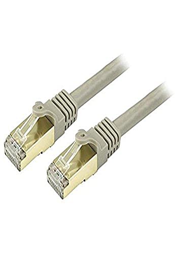 StarTech. com CAT6a Ethernet-Kabel, 10 Gigabit, geschirmt, snagless, RJ45, 100 W, PoE-Patchkabel, 10 GbE STP Kategorie 6a Netzwerkkabel, Grau Fluke getestet, UL/TIA zertifiziert (C6ASPAT30GR), Grau von StarTech.com
