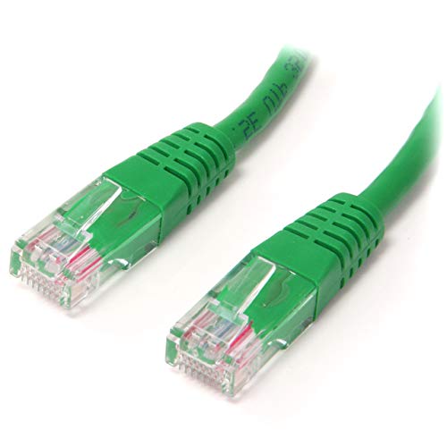 StarTech. com M45PATCH3GN Cat5e Ethernet-Kabel, Patchkabel, geformtes Cat5e-Kabel, kurzes Netzwerkkabel, Ethernet-Kabel, Cat5e-Kabel, 0,9 m, Grün von StarTech.com