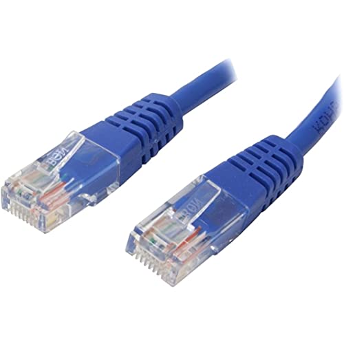 StarTech. com M45PATCH5BL Cat5e Ethernet-Kabel, Patchkabel, vergossenes Cat5e Kabel, kurzes Netzwerkkabel, Ethernet-Kabel, Cat5e Kabel, 1,5 m, Blau von StarTech.com