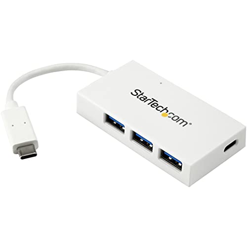 StarTech.Com 4 Port USB-C Hub - USB C und 3x USB-A - USB 3.0 Hub - Weiß - 4 Port USB Hub - USB Port Expander - USB Typ C Hub von StarTech.com