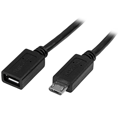 StarTech.com 0,5m Micro USB Verlängerungskabel - Stecker/Buchse - Micro USB Stecker zu Micro USB Buchse Kabel von StarTech.com