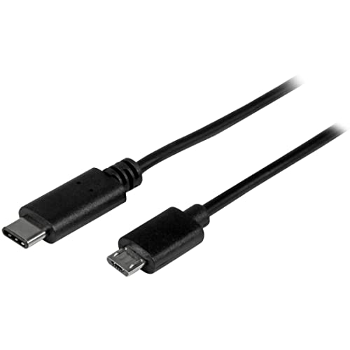 StarTech.com 0.5m USB-C Micro-B Kabel, USB 2.0, USB-C zu Micro USB Ladekabel, USB 2.0 Typ C zu Micro B Kabel, Thunderbolt 3 kompatibel von StarTech.com