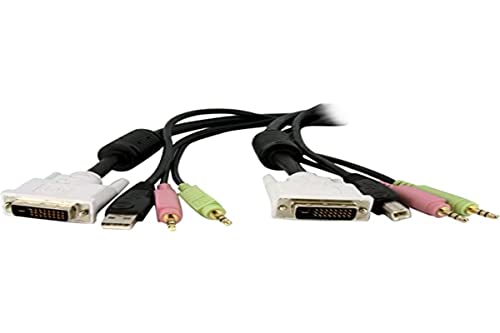 StarTech.com 1,8 m 4-in-1 USB Dual Link DVI-D KVM-Switch Kabel mit Audio und Mikrofon von StarTech.com