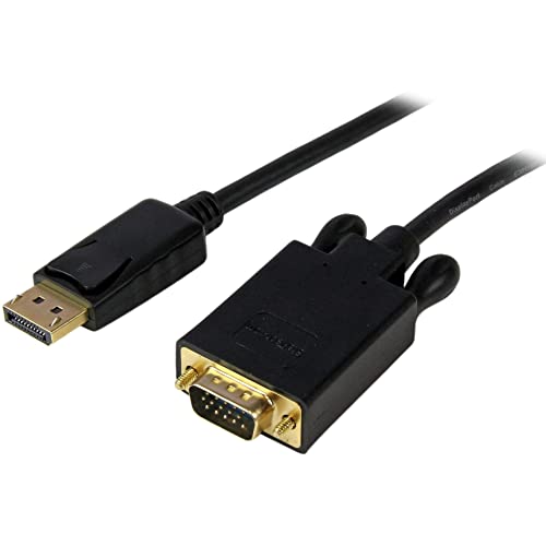 StarTech.com 1,8 m DisplayPort auf VGA Kabel - Aktives DisplayPort auf VGA Adapter Kabel - 1080p Video - DP auf VGA Monitor Kabel - DP 1.2 auf VGA Konverter - Einrastender DP Stecker (DP2VGAMM6B) von StarTech.com