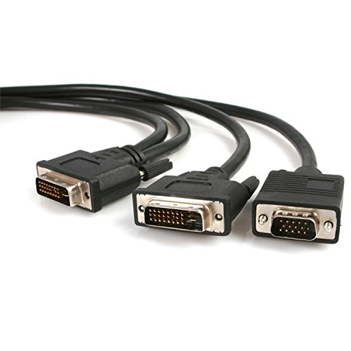 StarTech.com 1,8m DVI-I auf DVI-D und HD15 VGA Splitter Kabel, DVI zu VGA Video-Kabel von StarTech.com