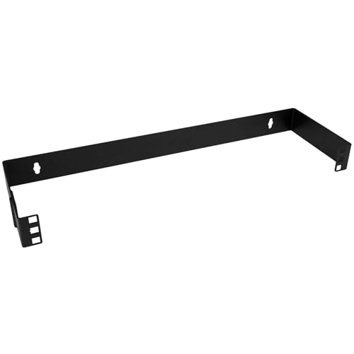 StarTech.com 1 HE Aufklappbare Wandhalterung für Patchpanel - 4 Zoll tief - 19" Schwenk-Rack für Einfaches Zugang - Für Schlanke Netzwerkgeräte und Patchpanele - 8 kg Tragkraft (WALLMOUNTH1) von StarTech.Com
