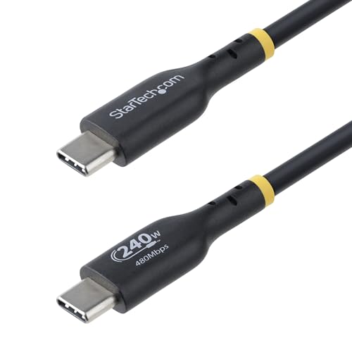 StarTech.com 1 Meter USB-C Ladekabel, USB-IF zertifiziert, USB C Schnellladekabel, 240W PD EPR, USB C 2.0 Laptop-Ladekabel von StarTech.com