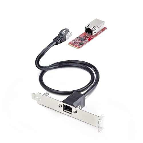 StarTech.com 1-Port 2.5GbE 2280 M2 Netzwerkkarte, NBASE-T PCIe Ethernet, Intel I225-V, Multi-Gigabit NIC, 2.5 Gbit LAN Karte von StarTech.com