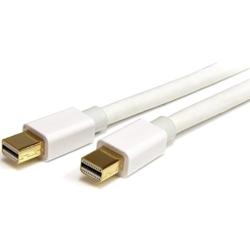 StarTech.com 1 m Mini DisplayPort Kabel - 4K x 2K Ultra HD Video - Mini DisplayPort 1.2 Kabel - Mini DP zu Mini DP Monitorkabel - mDP Kabel - Weiß (MDPMM1MW) von STARTECH.COM