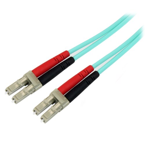 StarTech.com 1 m OM3 LWL Patchkabel - Zipcord Multimode-Glasfaserkabel LC/UPC auf LC/UPC - Vollduplex 50/125µm SFP/Optisches Kabel - 100G Optical Lichtleiterkabel - LSZH Lichtwellenleiter (A50FBLCLC1) von StarTech.com