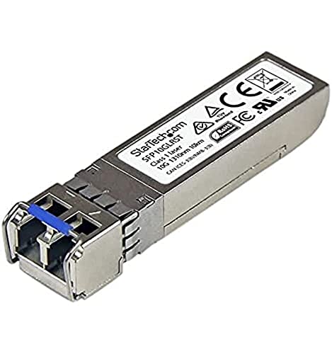 StarTech.com 10 Gigabit LWL SFP+ Transceiver Module, Cisco SFP-10G-LR kompatibel, SM LC 10 km, Mini GBIC mit DDM, 10GBase-LR SFP+ von StarTech.com