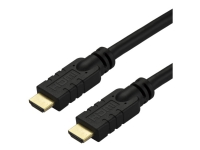 StarTech.com 10 m HDMI 2.0-Kabel - 4K 60 Hz Active HDMI-Kabel - CL2 für In-Wall-Installation - Langlebiges Hochgeschwindigkeits-UHD-HDMI-Kabel - HDR, 18 Gbit/s - St/St - Schwarz, 10 m, HDMI Typ A (Standard), HDMI Typ A (Standard), 3D, Schwarz von StarTech.com