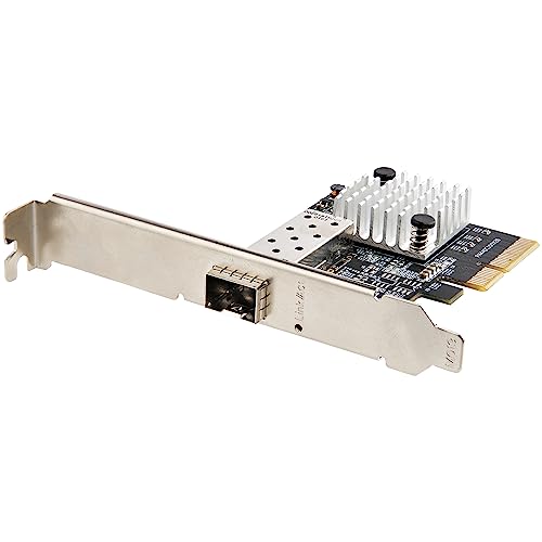 StarTech.com 10Gbe PCI Express SFP+ Netzwerkkarte - LWL Netzwerkkarte mit SFP+ Port - Open SFP+ für MSA-konforme LWL/Glasfaser/Kupfer Module/Direct-Attach Kabel - 10Gbit LWL PCIe NIC (PEX10GSFP) von StarTech.com