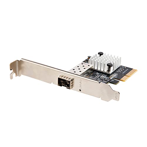 StarTech.com 10Gbe PCI Express SFP+ Netzwerkkarte - LWL Netzwerkkarte mit SFP+ Port - Open SFP+ für MSA-konforme LWL/Glasfaser/Kupfer Module/Direct-Attach Kabel - 10Gbit LWL PCIe NIC (PEX10GSFP) von StarTech.com