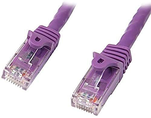 StarTech.com 10m Cat5e Ethernet Netzwerkkabel Snagless (mit RJ45, Cat 5e UTP Kabel) lila von StarTech.com