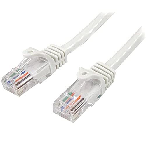 StarTech.com 10m Cat5e Ethernet Netzwerkkabel Snagless mit RJ45 - Cat 5e UTP Kabel - Weiß von StarTech.com